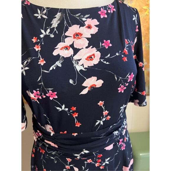 NWT sample, Jessica Howard Dress Short Sleeve Floral Size 14 - Picture 8 of 9